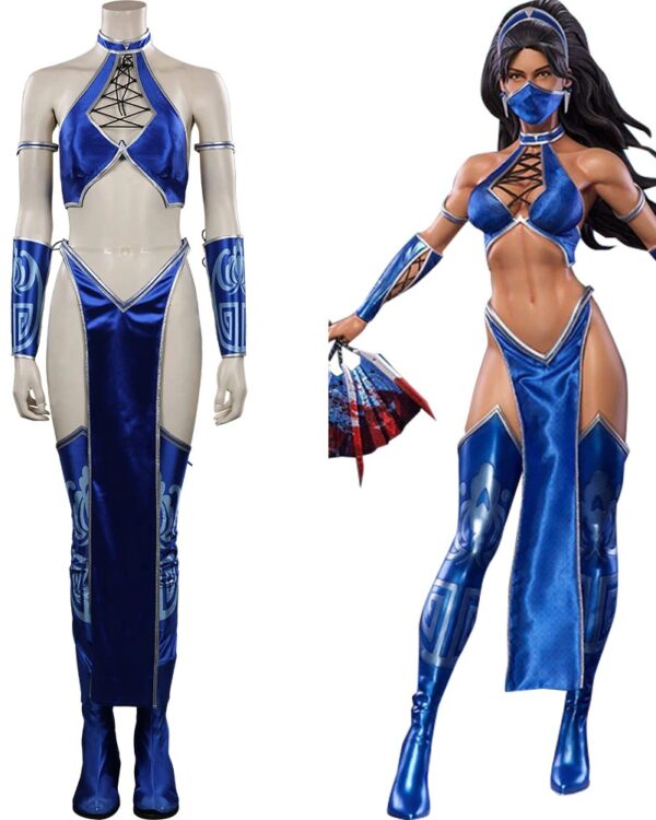 Китана / Kitana из Mortal Kombat, качественный костюм для косплея