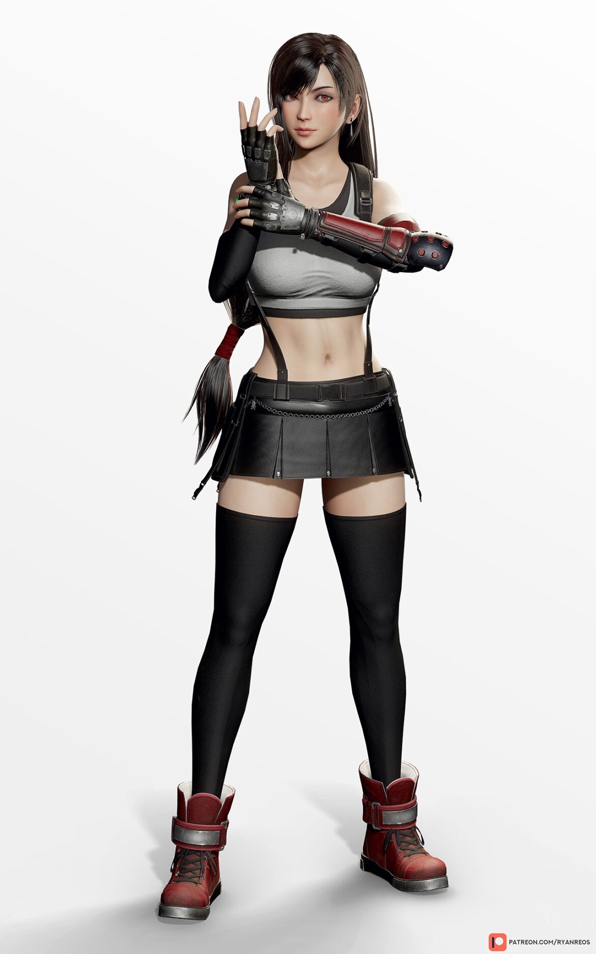 Тифа Локхарт / Tifa Lockhart из Final Fantasy VII , качественный костюм для косплея